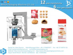 Buy cheap Full automatic grain snack biscuit packing machine with weigher and Z elevator product