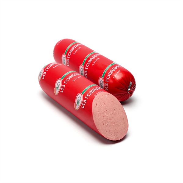 Red Color Polyamide Sausage Casing Shrinkable Nylon Casings With 5 Layers Co Extrusion For Meat Sausage Packaging