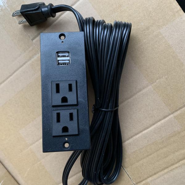 UL certified recessed socket for desktop socket furniture socket alloy panel