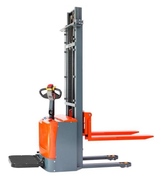 Empty 3m Power Stacker Forklift 1000kg For Pedestrian