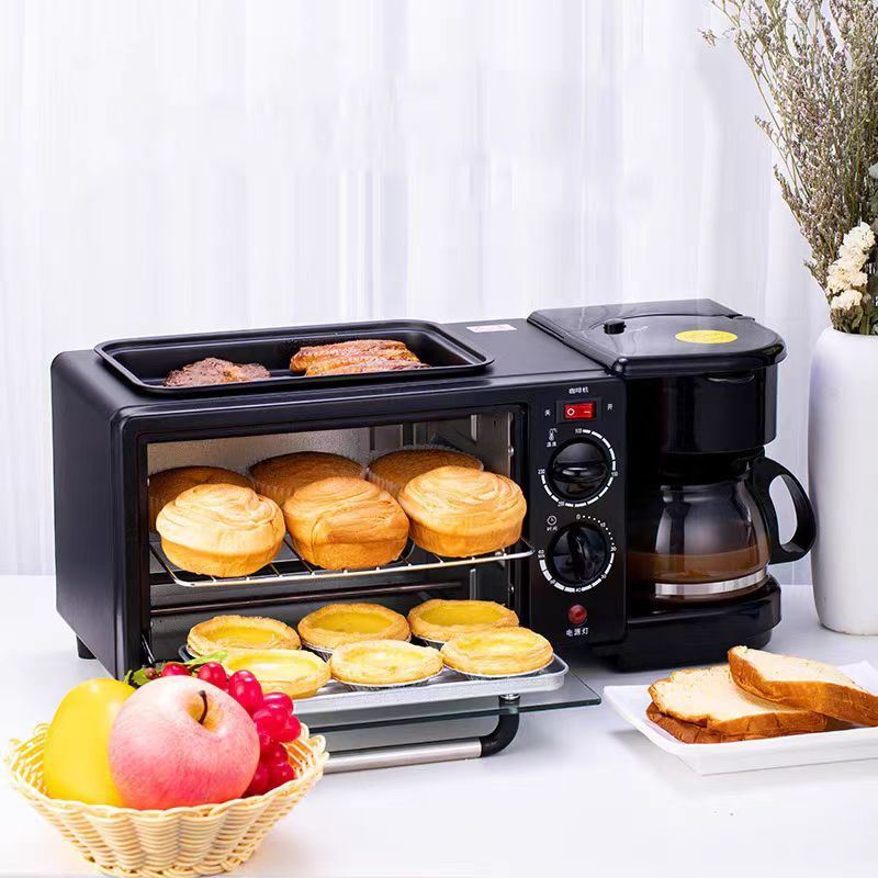 Multipurpose Oven/ Coffee / Frying Pan 3-in-1 Breakfast Maker Machine