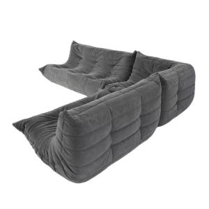 Modular Living Room Sectional Sofa Leather Home Furniture Lazy Sofa Set
