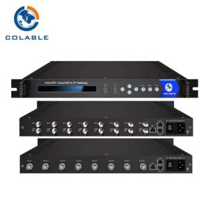 Buy cheap 8 Channel DVB IP Gateway MPEG 2 MPEG 4 Tuner ASI To IP MPTS Gateway Converter product