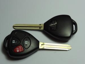 high quality toyota replacement auto keys with high rigidity
