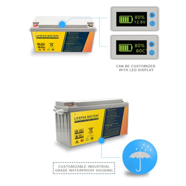 12.8V 110ah LiFePO4 Li Ion Battery For Gildder Ups Solar System