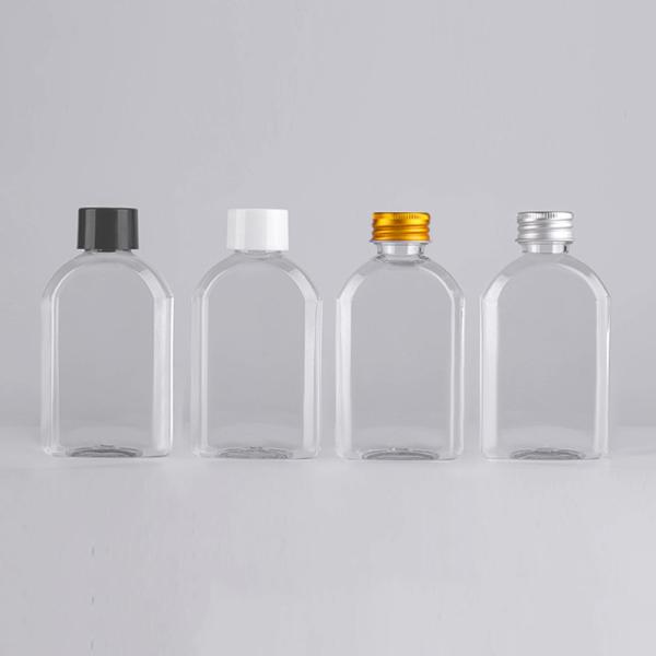 350ml Plastic Juice Disposable Beverage Bottles Tasteless Odorless Flat Shape