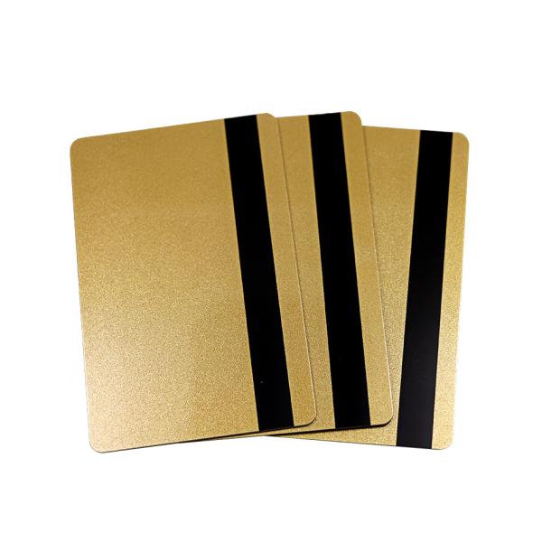 Quality CR80 Custom Gold PVC Card Plastic Gift Printed Metallic CMYK Offset Printing for sale