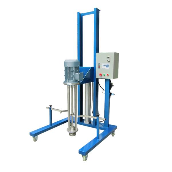 Cosmetic Mixer Pneumatic/Electric Lifting Disperser Iron Movable Mixing Homogenizer