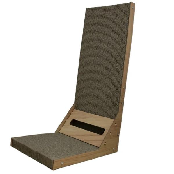 Quality Vertical Corrugated Paper Cat Scratcher L Shaped Cat Wall Scratch Board Non Shedding for sale