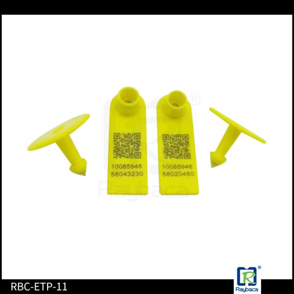 Customized Sheep Ear Tags 52 * 18mm TPU Material With Laser Printing