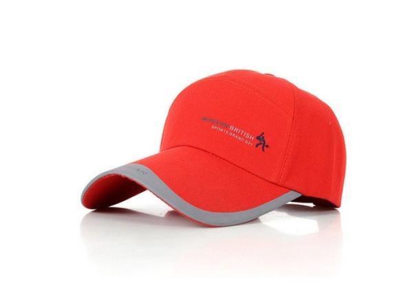 Quality Spring / Summer Red Canvas Baseball Cap  For Men / Women Extremely Durable Anti - Rust for sale