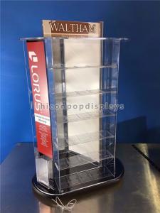 Buy cheap Tabletop Rotating Acrylic Display Case , 3-Way Pocket Watch Display Case product