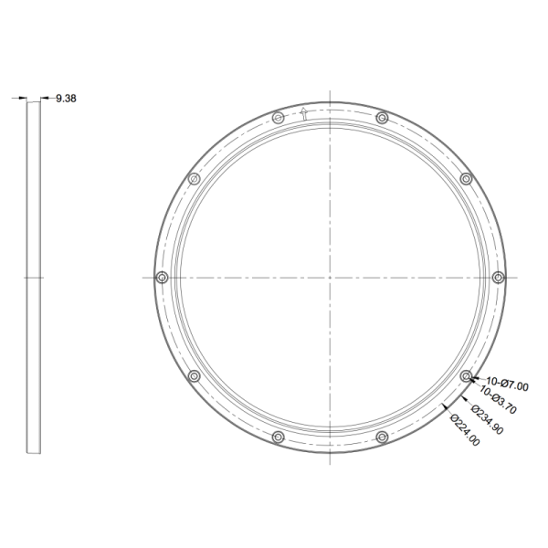 90° LED High Bay Lens Module with SMD 3030 LEDs High Efficiency Optical Module for Industrial Lighting