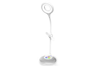 Buy cheap Touch Control Reading Rechargeable Led Table Lamp With Electric Fan And Colorful Base product