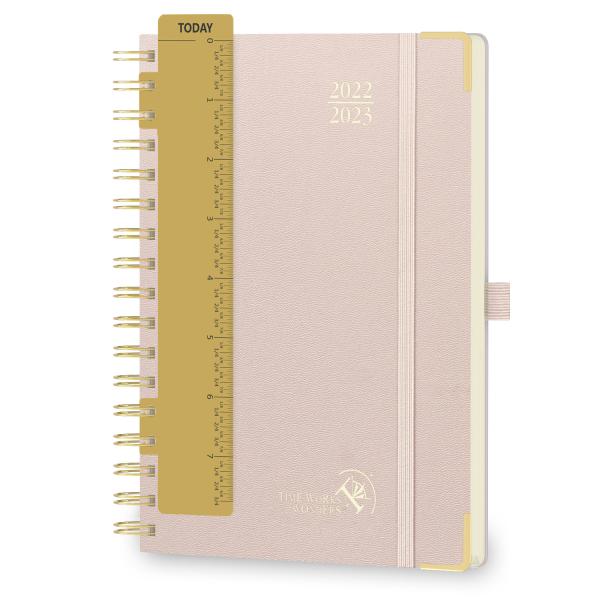 Quality FSC Certificate Customizable Weekly Planner Soft Cover Light Pink 2023 for sale