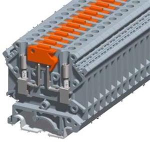 China SKJ-2.5SK Din Rail Terminal Block Connector Prevent Dust Water 61.5*8.2*57.7mm on sale
