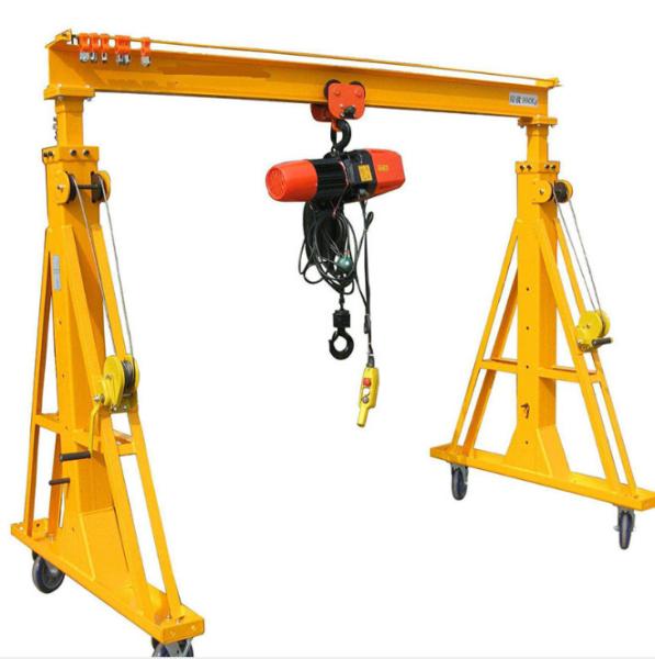 Quality Small Portable Gantry Crane 3000kg Span 3m With 3 Meters Lifting Height for sale