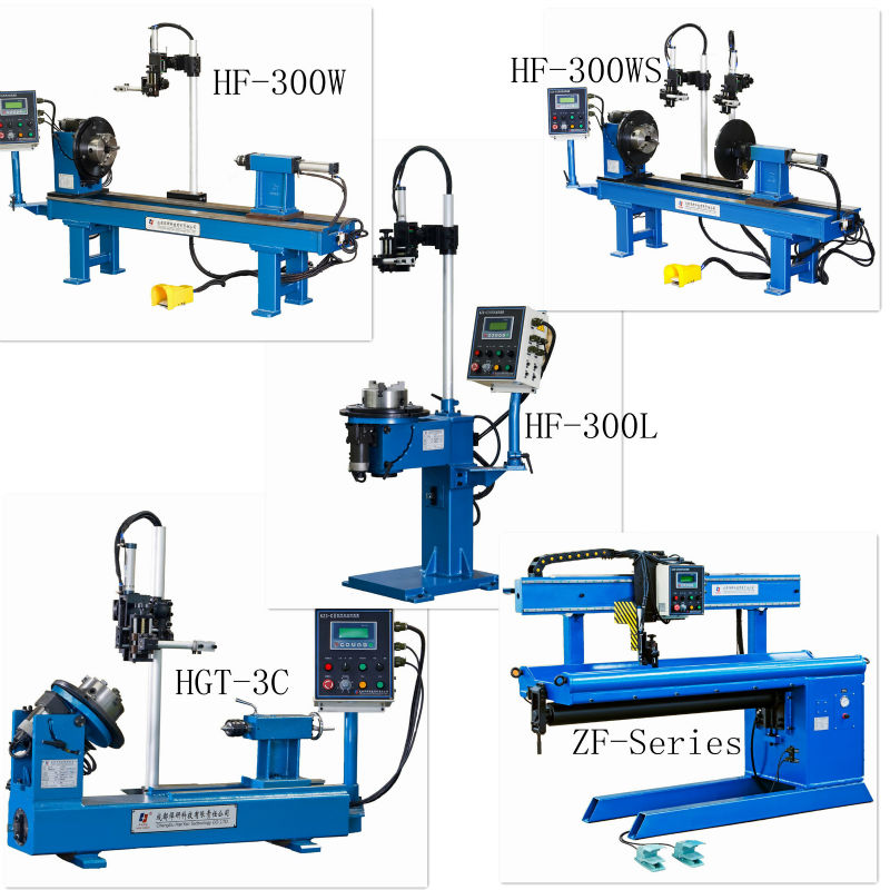 550mm Rotating Diameter Horizontal Welding Machine Automatic Double Seam Girth Welding Machine
