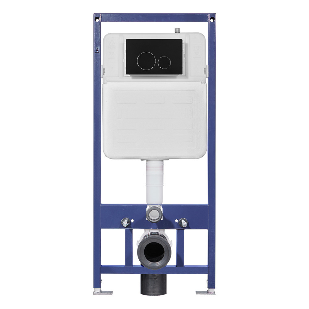 Plastic Low Level Concealed Cistern with Rectangular Shape and Flush Mechanism Cable