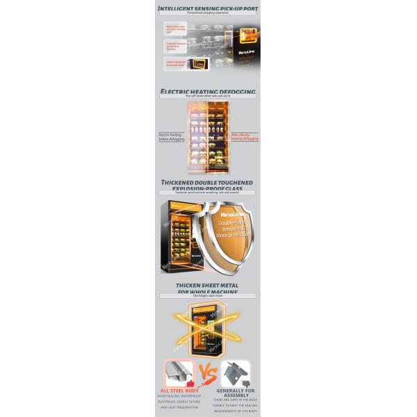 Salad Vendlife Vegetable And Fruits Single Cabinents Fully Automatic Vending Machines Supplier With 2021 New Style For S