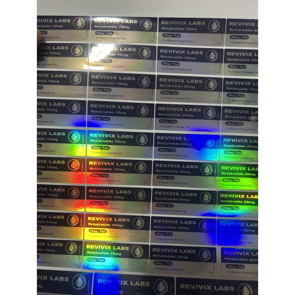 Retatrutide 10mg customized logo and design 3ml vial labels