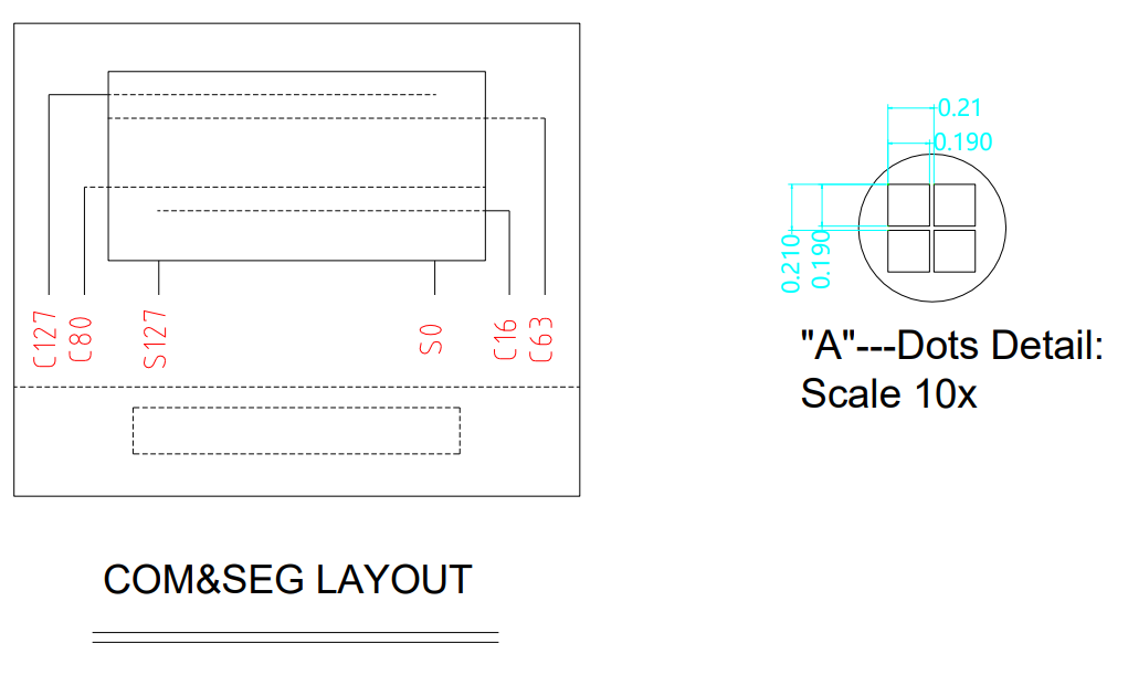 1.32'' 30 Pin SPI I2C Parallel Monochrome PMOLED Display SSD1327 128x96 White