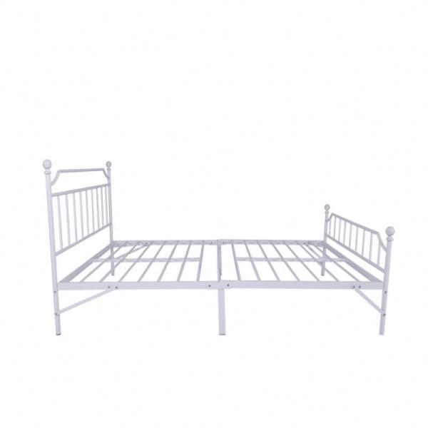 Quality Customizable Size Wrought Iron Platform Bed Durable 0.6-1.5mm Thick Pipe for sale