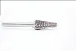 SL-3 Taper Shape With Radius End Double Cut Burr With 1/4"Shank For Die Grinder