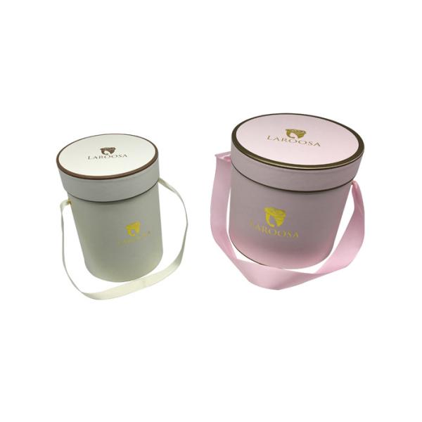 8 Inch Paper Tube Packaging Flower Gift Box Matte Lamination Finishing