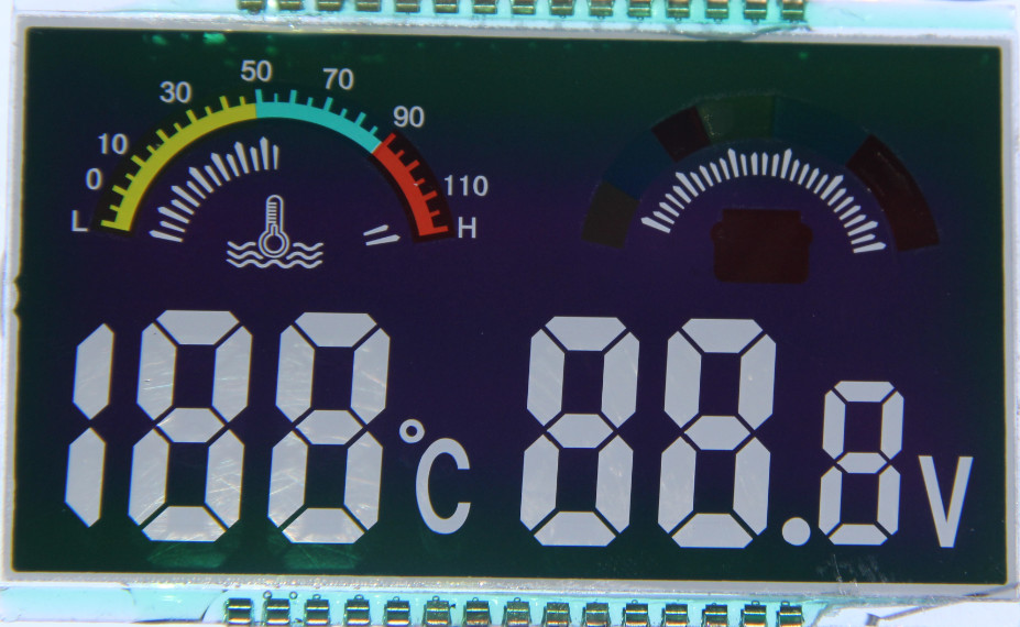 Water Temperature Gauge TN Lcd Segment Display Module