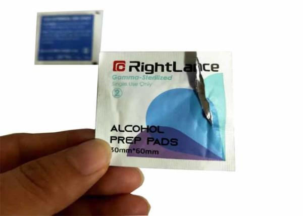 Quality Iso13485 30x60mm Individually Wrapped Alcohol Swabs For Medical Wipes for sale