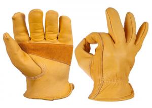Buy cheap Construction Leather Safety Gloves , Split Leather Work Gloves S - 2XL product