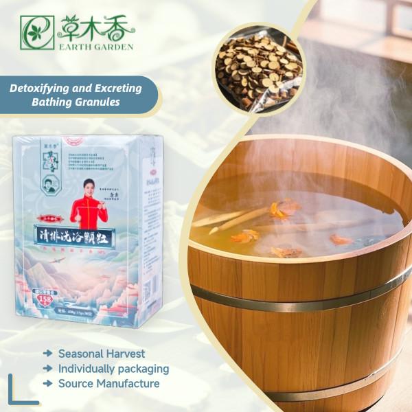 Quality Detoxifying And Excreting Herbal Essences Granules Foot Bath Soak For Detox for sale