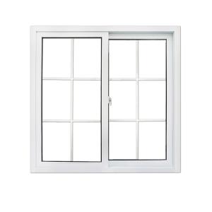 Buy cheap Single Sliding With Mosquito Net Tempered Glass Upvc Plastic Horizontal Modern Window product