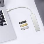 RJ45 100 Mbps Type C To Gigabit Ethernet , USB 3.0 Hub Ethernet Adapter Splitter