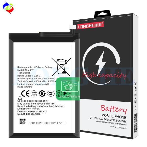 Quality BL-49FT 3.85V 5000mAh Mobile Phone Battery for Tecno Spark 5 Lithium Rechargeable KD8 for sale