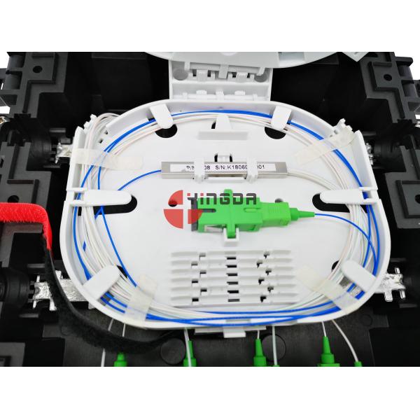 36 Cores 2 In 2out Inline Fiber Optic Cable Joint Box Pole Mount 1x8 Splitter Closure