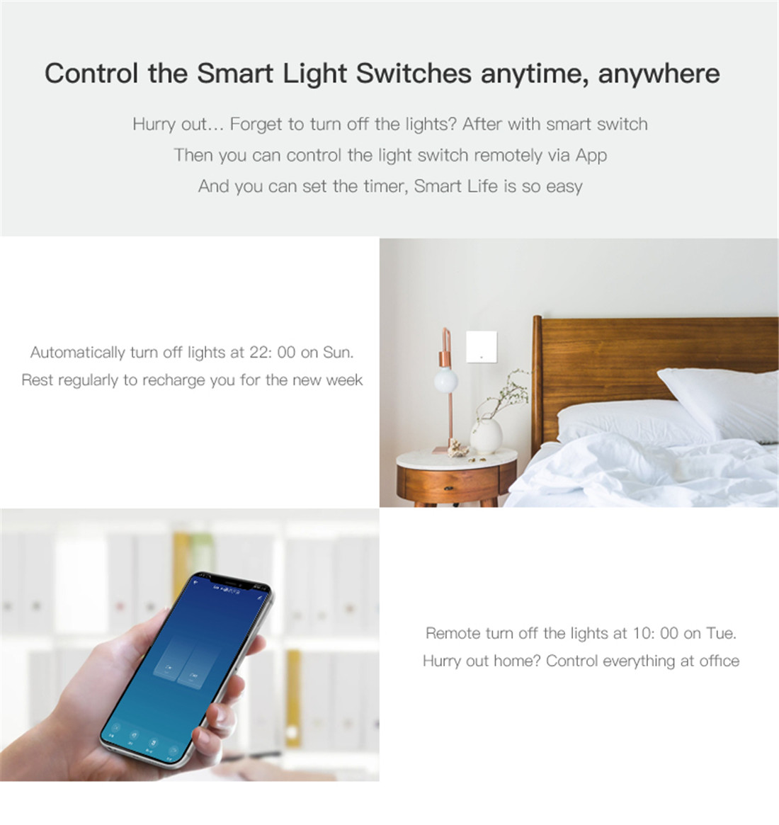 Push Button Zigbee Switch Without Neutral Wire Single Live Smart Switch 2 Gang