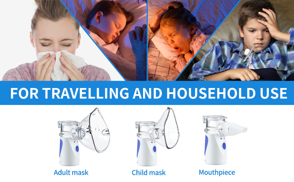 Portable Small Portable Nebulizer Machine Lightweight For Breathing Problems
