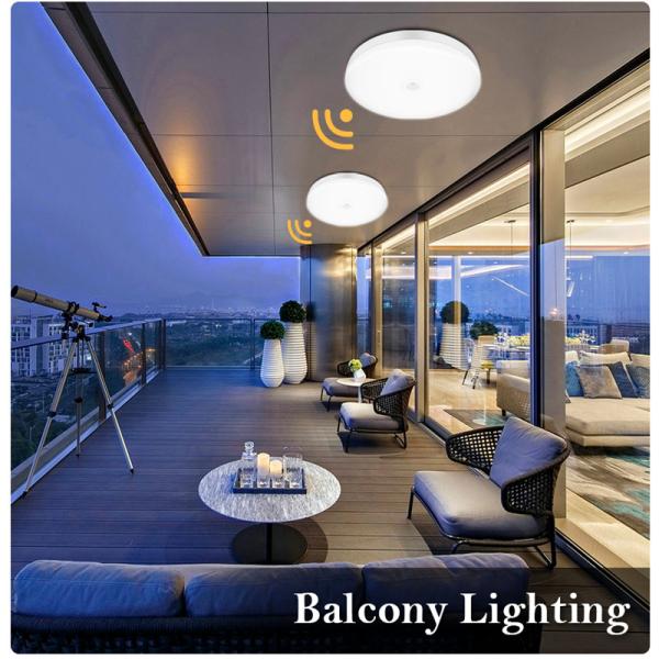 12W 18W Ceiling Motion Sensor LED Light 110V 220V Smart PIR Sensor Lighting