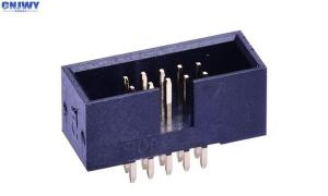 Buy cheap SMD Pcb Connectors Wire To Board , Dual Row Right Angle Pin Header Insulation Resistance product