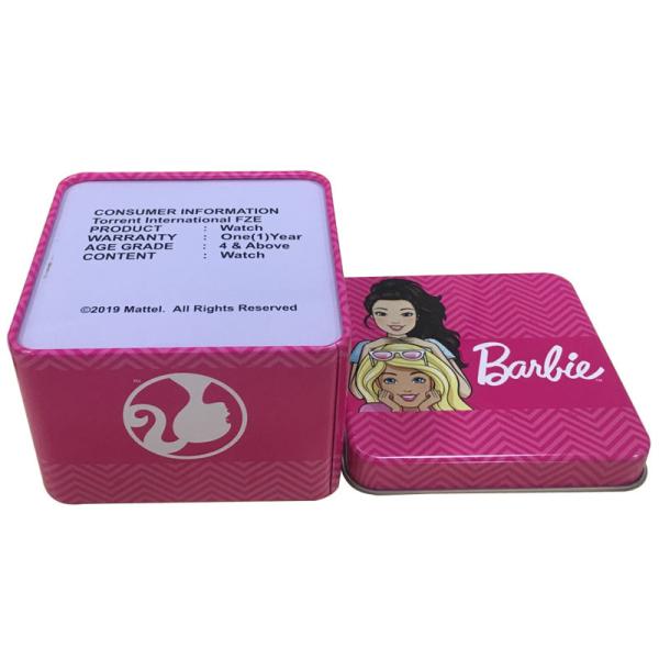 Promotional Metal Square Tin Box Watch Gift Tin Packaging Containers CMYK Printed Square Metal Boxes
