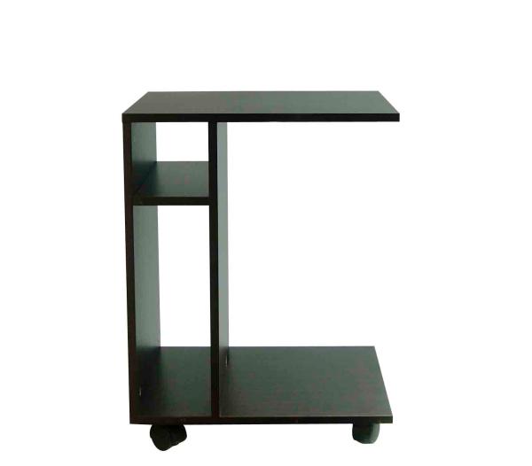 Quality Movable Wheels Wooden Occasional Tables Three Shelves Storage For Snacks / Drink for sale