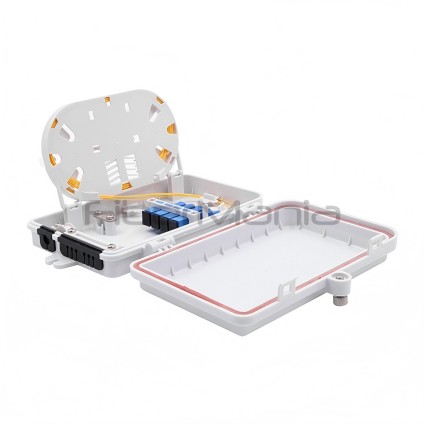 Full Loaded 4 Port SC Simplex Type Plastic Housing Fiber Optic Termination Box
