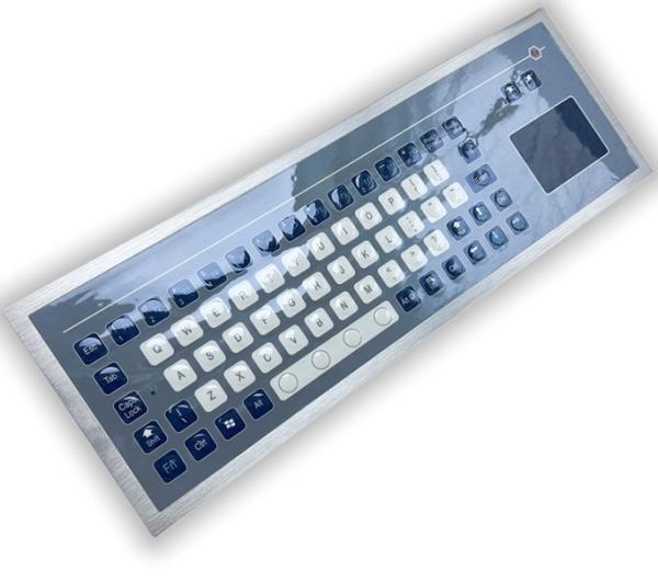 Quality PET Panel Mounted Keyboard Industrial Custom Membrane Keyboard With Touch Pad for sale