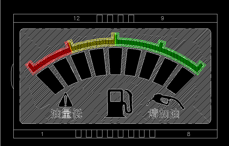 TN 7 Segment LCD Display Instrumentation LCD Module TN LCD Display White Backlight