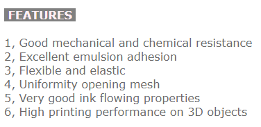 Polyamide Silk Screen Printing Mesh For Plastic Glass Ceramic