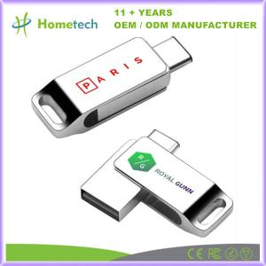 China Silver Waterproof Type C USB Flash Drive with Large Capacity 512GB Customized on sale