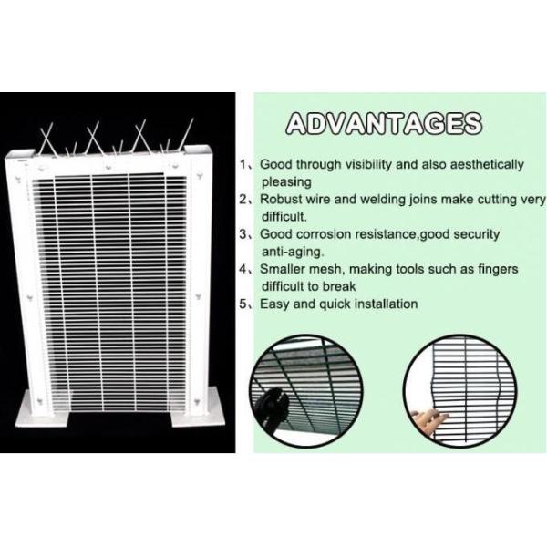 3.0m Airport Anti Climb Fencing Welded Mesh