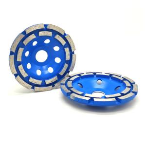 China Abrasive Double Row Diamond Cup Wheel 150mm 180mm 230mm on sale